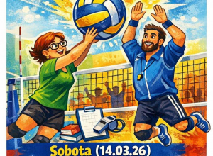 Nauczyciele grają w siatkówkę